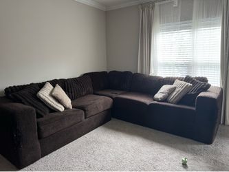 Brown L Shaped Couch from Ashley’s Furniture