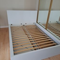Ikea Full Size Frame  With Two Drawers 