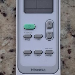 Hisense Portable AC Unit Remote Control DG11J1-99 
