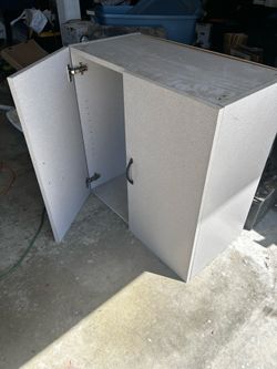 Garage storage cabinet.