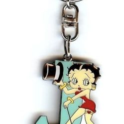 Betty Boop Alphabet Keyring - Letter J
