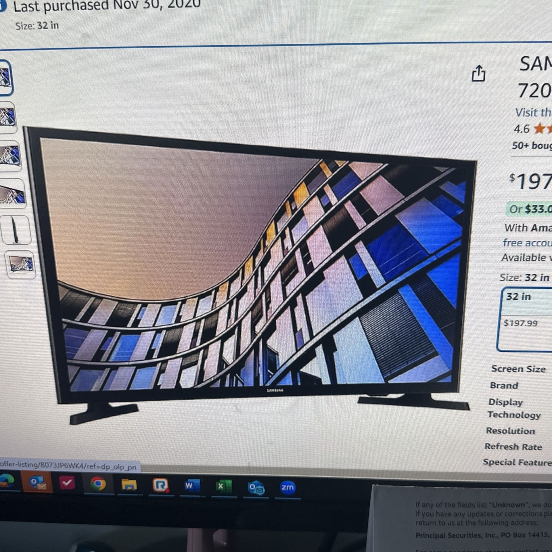 TV 32 Inch 720p Smart TV
