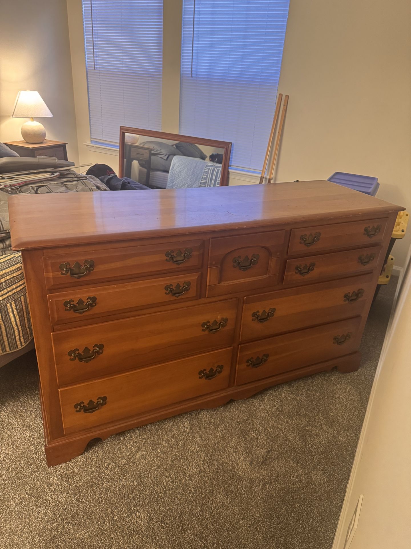 Solid Wood Dresser W Mirror