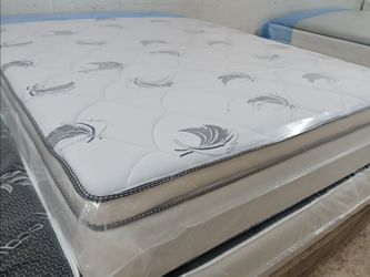 $290 King Pillow Top Mattress Only Brand New Free Delivery Same Day