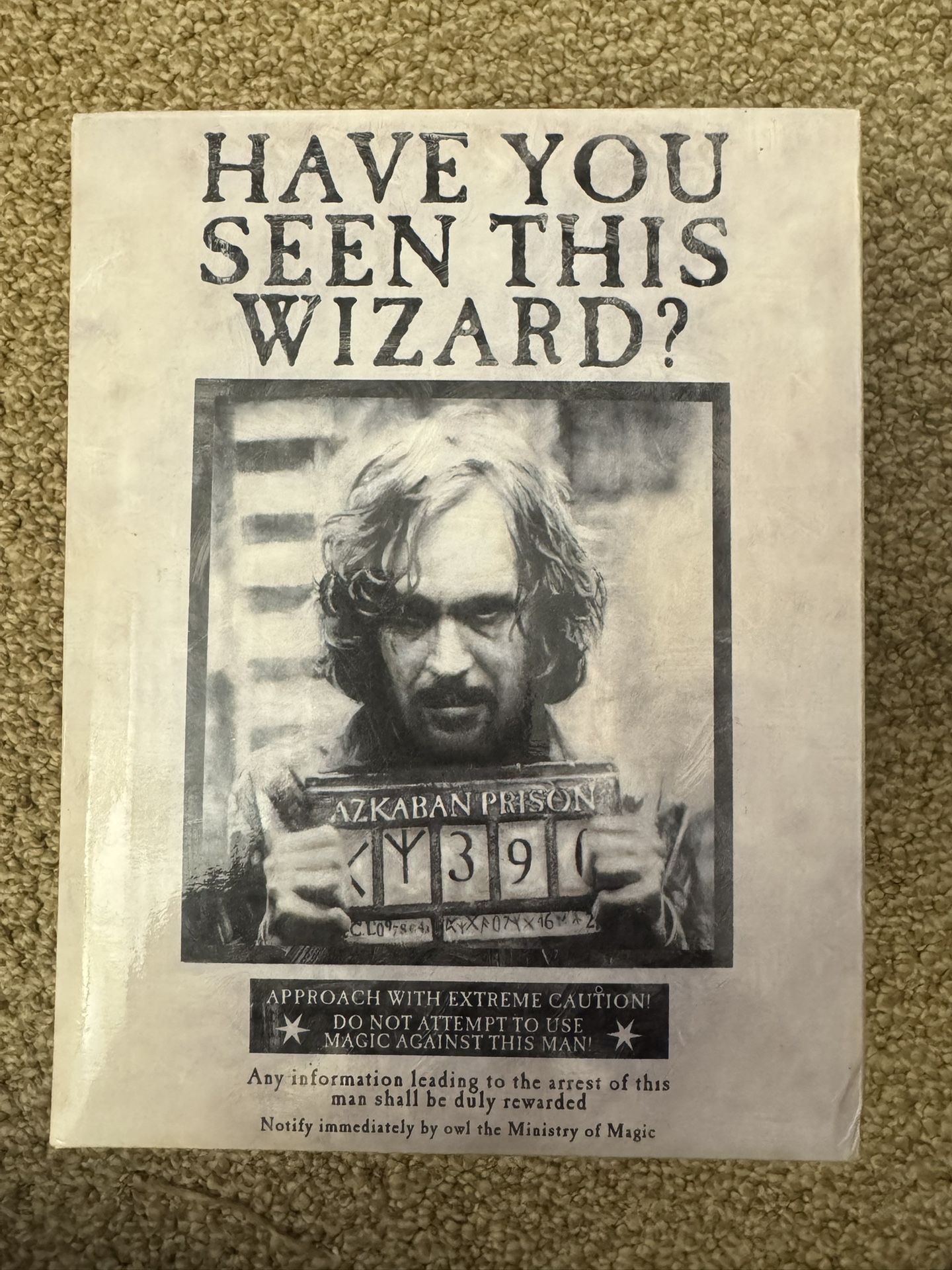 2005 SDCC Exclusive Gentle Giant Harry Potter Wanted Sirus Black Bust LE 500