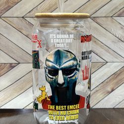 MF DOOM GLASS CAN SIZE CUP 