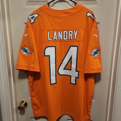 Nike Stitched Miami Dolphins Color Rush Jarvis Landry 3XL Jersey 