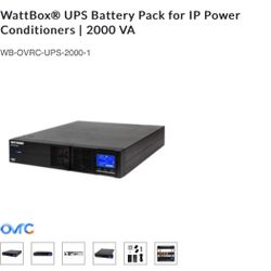 Wb-ovrc 2000-1 Battery Backup 
