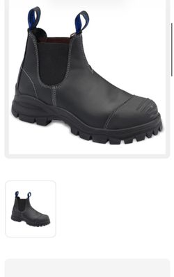 Blundstone 990 Work & Safety Boots, Black. Size 9