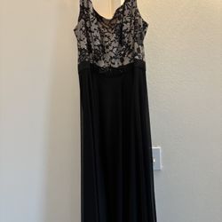 Black And Creamy Dress 