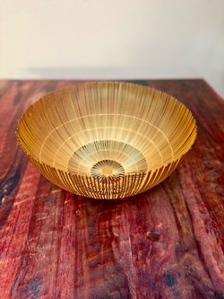 Large brass bowl
