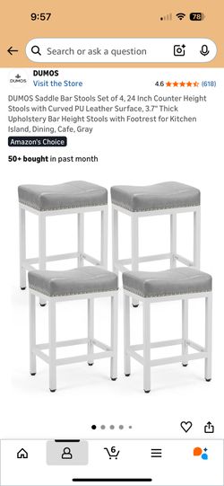 Brand New 4 Bar Stool