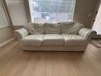 Vintage genuine leather sofa