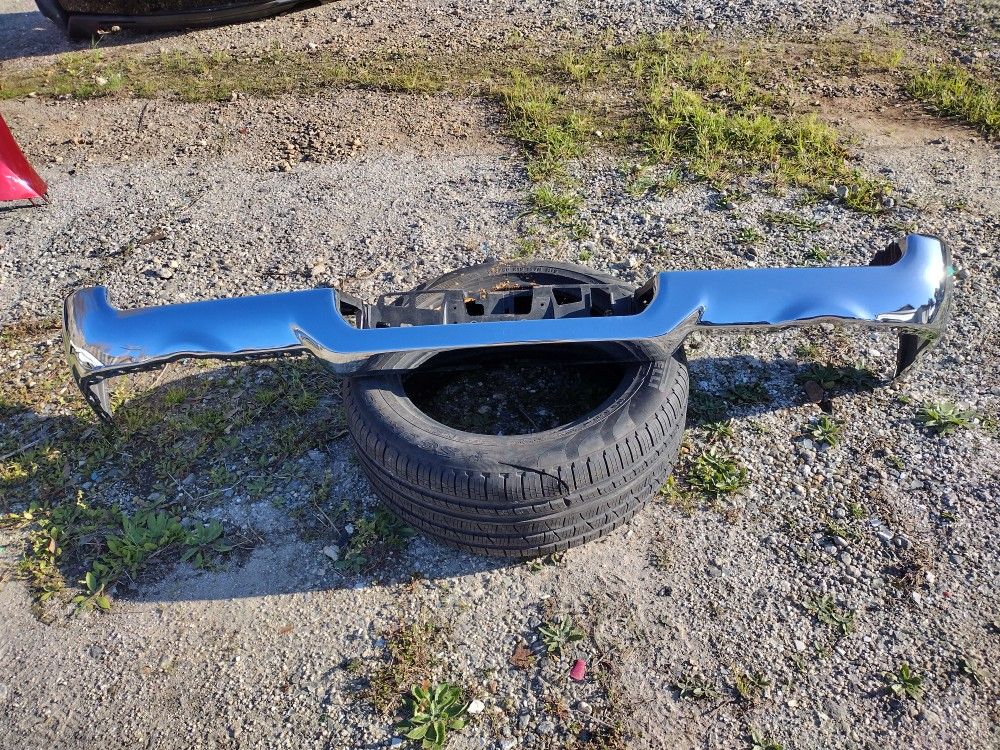 2019 To 2022 Dodge Ram 1500 Chrome Rear Bumper OEM Part