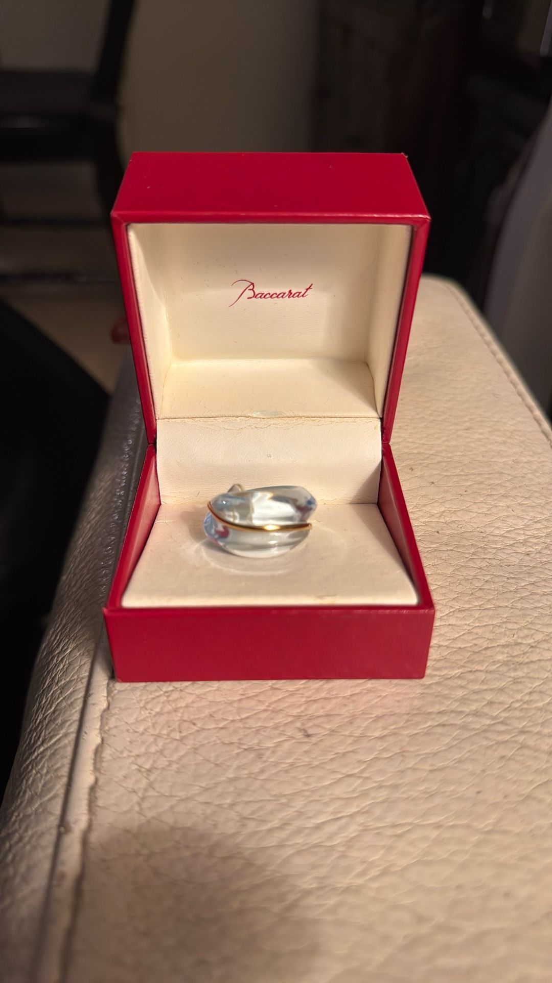 Baccarat Blue Ring 18K Gold