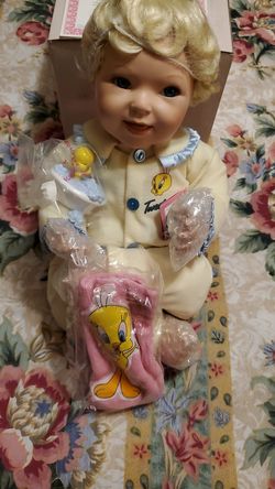 Porcelain Baby doll with Twetty