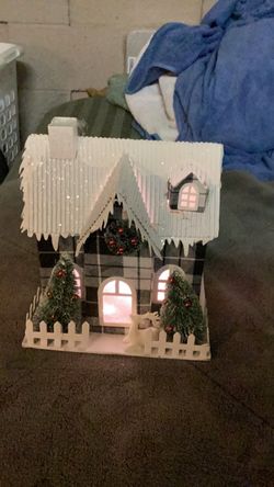 Lighted Christmas Village House Decoration