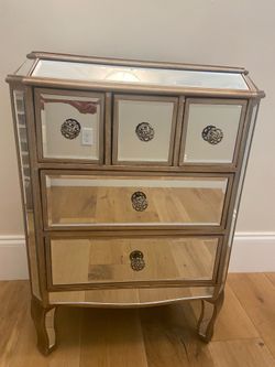 Mirrored Night Stand