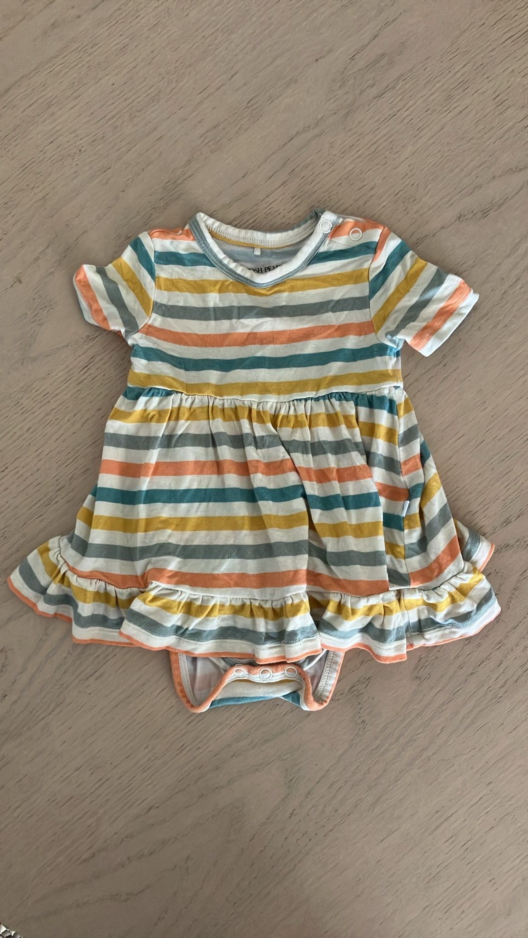 Posh Peanut 3-6 M baby girl dress onesie