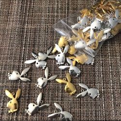 26 Playboy Bunny Charms/ Arts Crafts DIY Party
