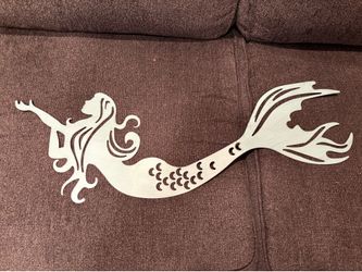 Metal Mermaid Wall Art