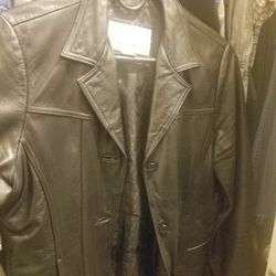Women Leather jacket size M