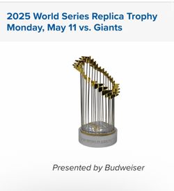 World Series replica trophy 2025