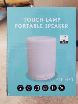 Night Light Bluetooth wireless Portable Speaker .Smart Touch Sensor with multiple Colors