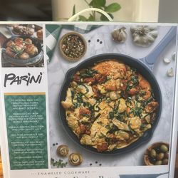 Parini 9in. Cast Iron Grill Pan Brand New In Box 