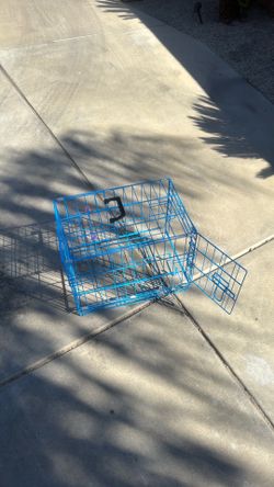 Small dog cage with bottom