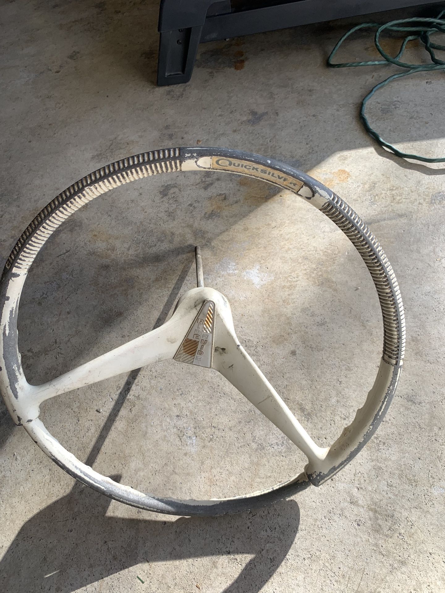 Vintage 1950’s Quicksilver Boat Steering Wheel