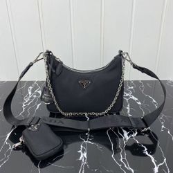 prada nyloy hobo underarm bag
