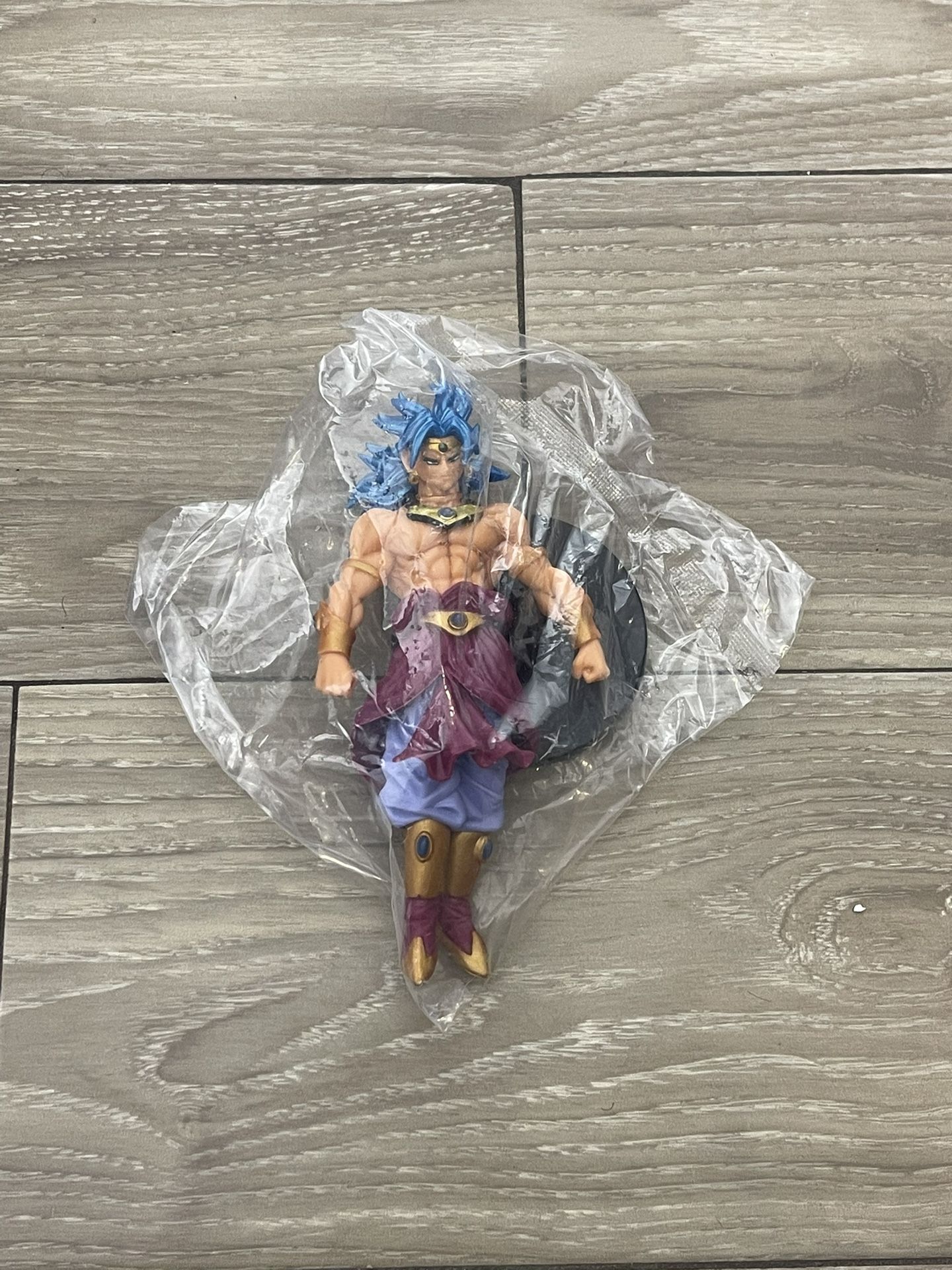 Broly Blue Hair Anime Figure – New – Great Quality Display