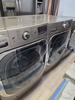 Lg Washer And Dryer Front Load Set Mega Capacity