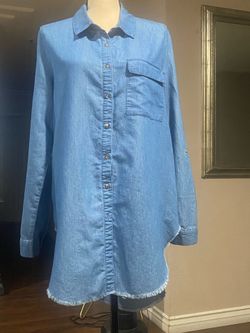 Cavalini denim shirt long length (XL)