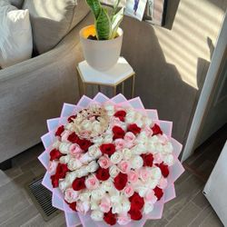 Ramo Buchon Rose Bouquets Money Bouquet Eternal Roses Anniversary Girlfriend Proposals Wedding 