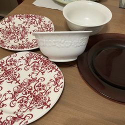 LOT OF -5- DISHES $4–TAKES ALL