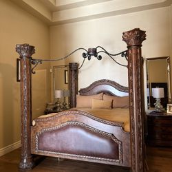 Victorian Style King Bed Frame 