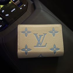 Louis Vuitton Clea Cream Light Blue Monogram Wallet - BRAND NEW!