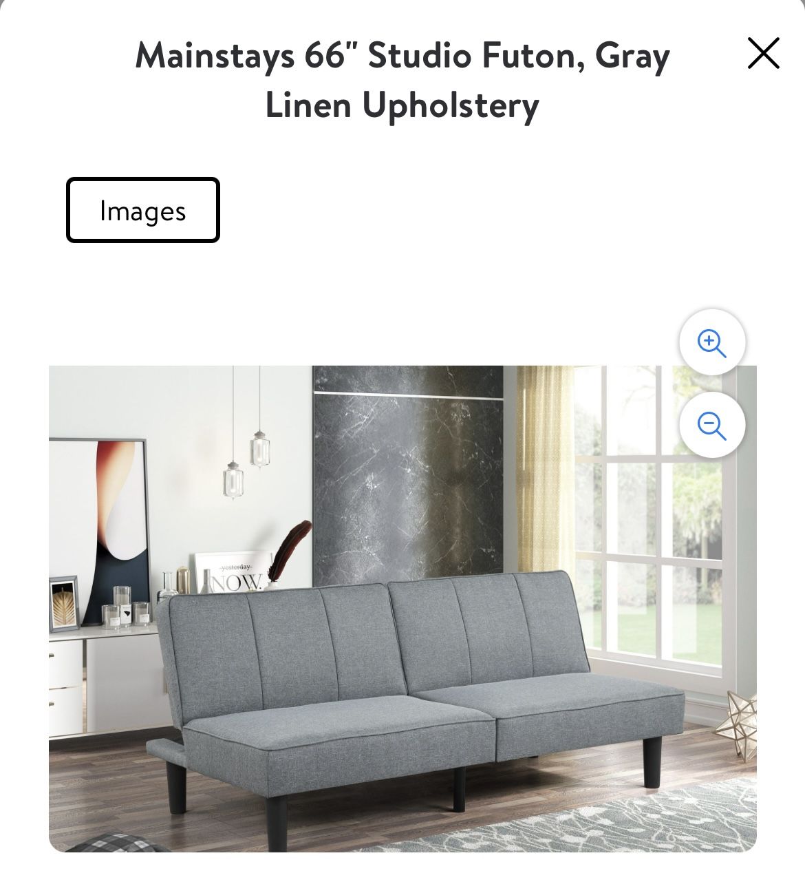 Gray Futon Couch