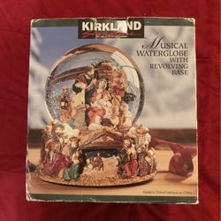 Kirkland Musical Water Globe With Revolving Base