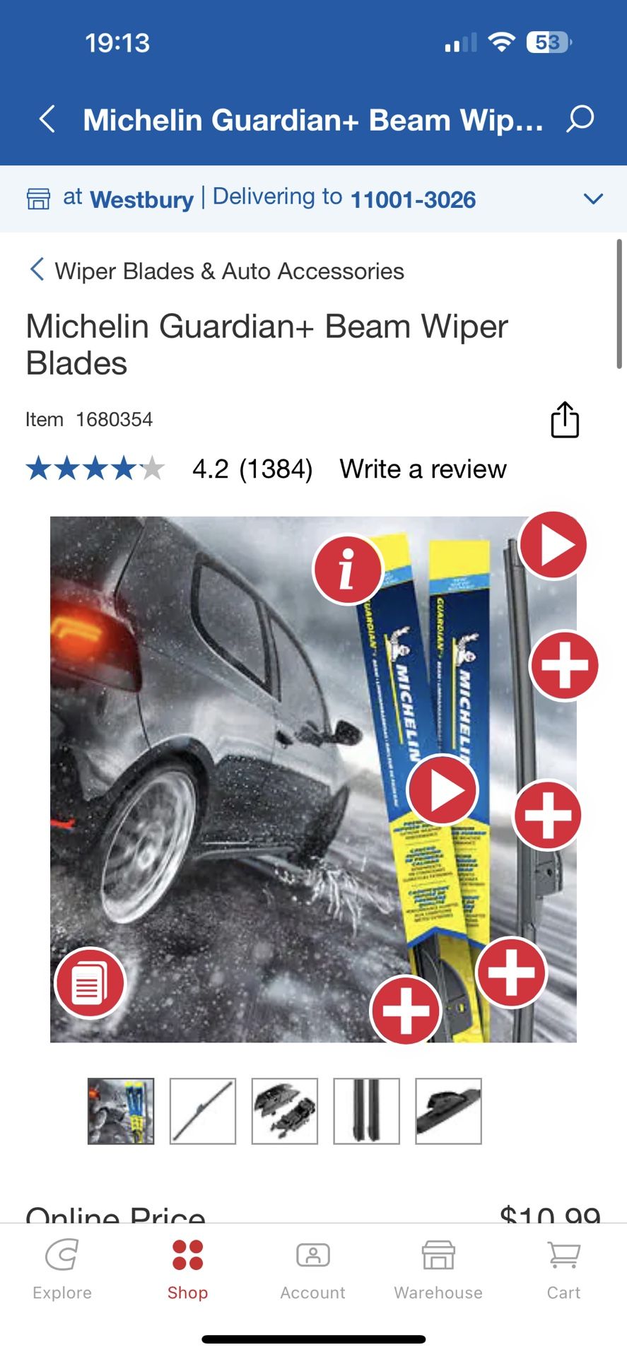 Costco Michelin Wiper Blades 24&19