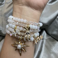 Wired Crystals Bracelets $10