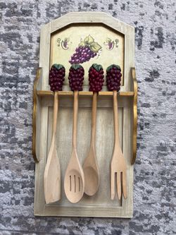 Decorative Wooden Utensil Set