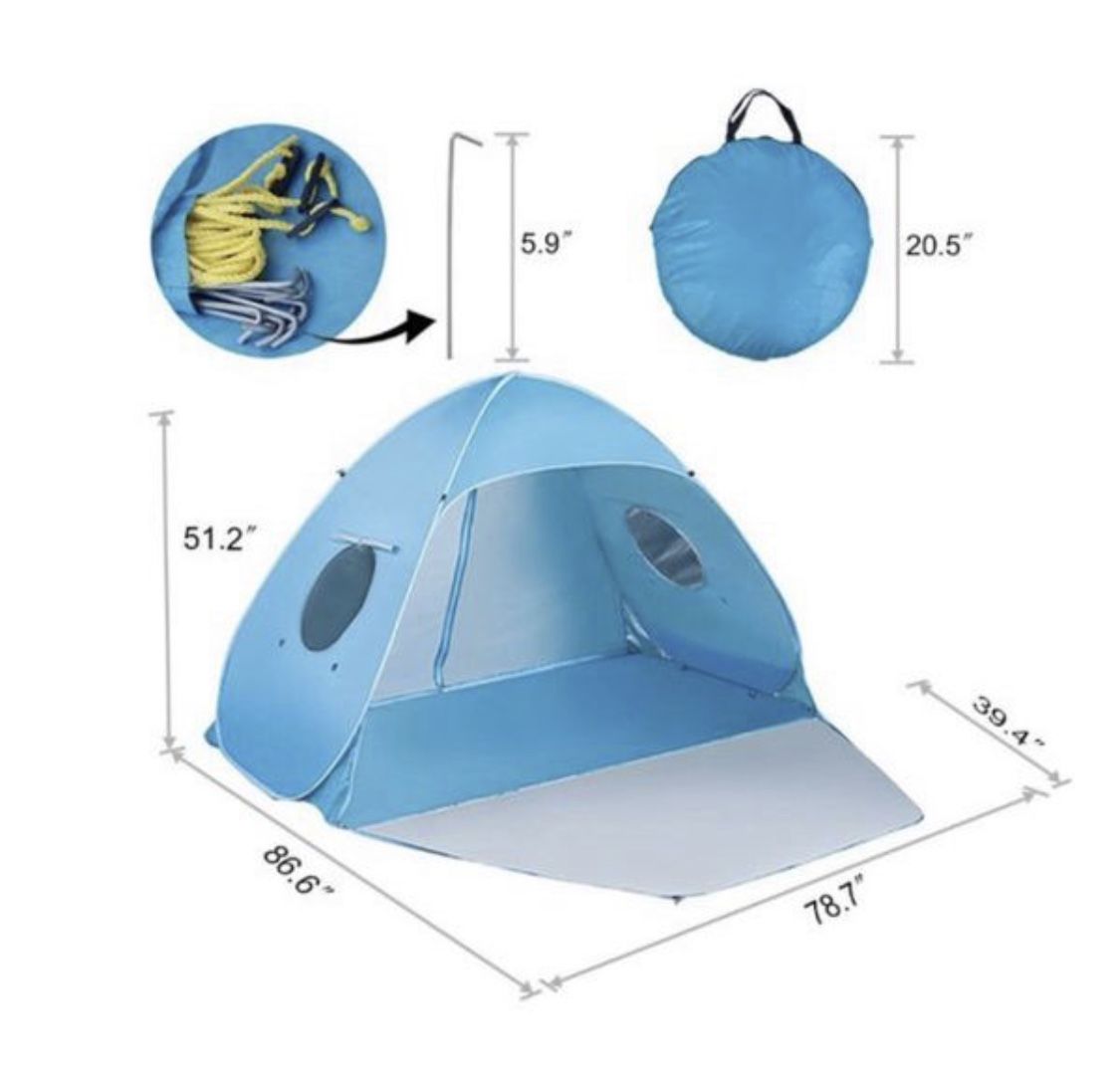Beach tent (like new used once only)