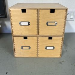Cute Wood Stackable Storage Drawers 