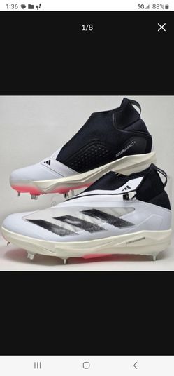 Brand New Adidas Adizero Impact+ Lightstrike Pro Baseball Metal Cleats White Men Size 13