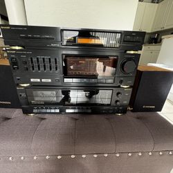 SHARP SC6900 (BK) STEREO Synthesizer Tuner, Dual Cassette, AM/FM Receiver Works