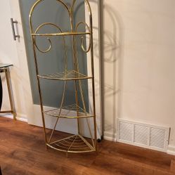 Brass Color Metal Shelf 