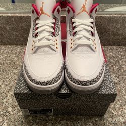 Jordan 3 - Cardinal Red - Size 9 